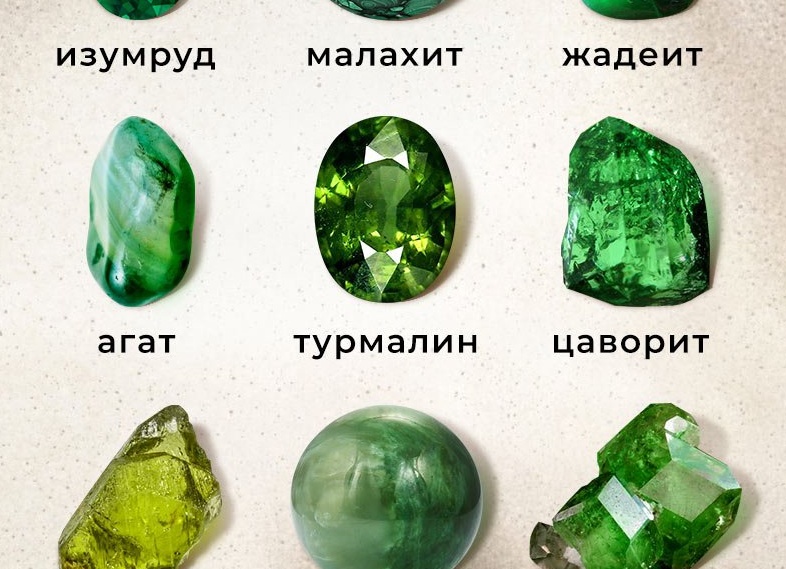 Камни зеленого цвета в ювелирных украшениях: описание, свойства, особенности